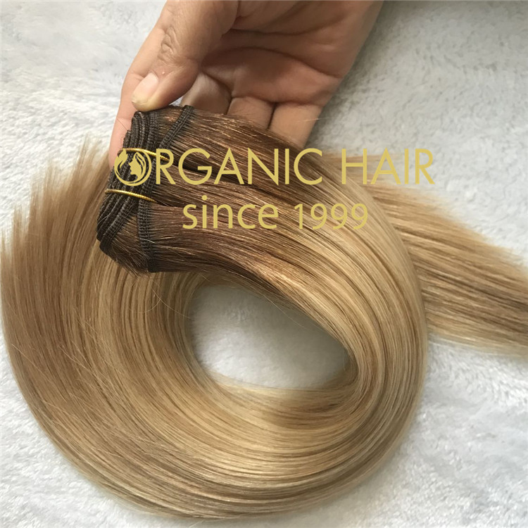 High quality rooted color hand tied weft I21